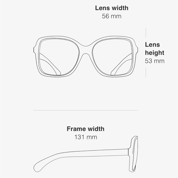 Chanel Classic Square Sunglasses with Chain 4244 - Picture 12 of 12